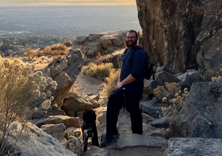 Robert hiking in Boise, Idaho